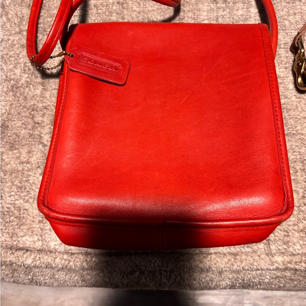 Coach Vibrant Red Crossbody Bag